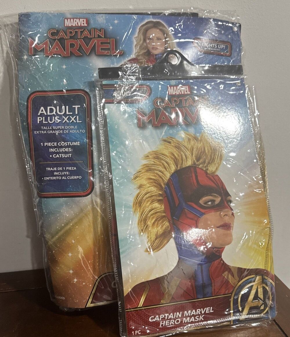 Captain Marvel Plus Women Costume Size XXL